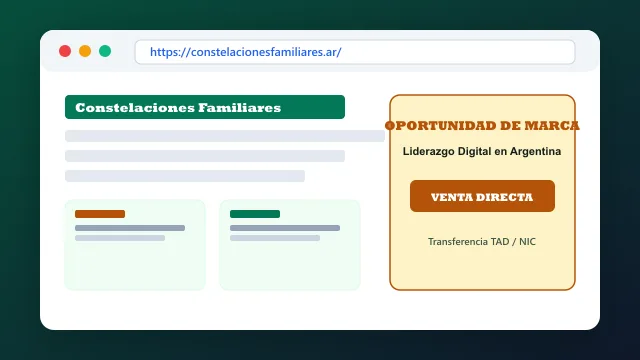 Modelo de aplicación comercial y proyectos digitales para constelacionesfamiliares.ar